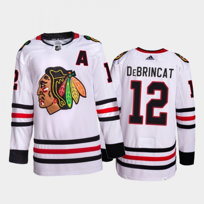 Blackhawks Game Worn Jersey of the Week on X: Alex DeBrincat #gameworn # blackhawks 18-19 jersey with the Stan Mikita memorial 21 patch. From the 🐱  's 41 goal season, the jersey has
