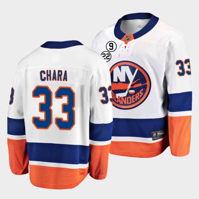 New York Islanders Pro Authentic CCM Wave White 58 Jersey Team Issue Zdeno Chara